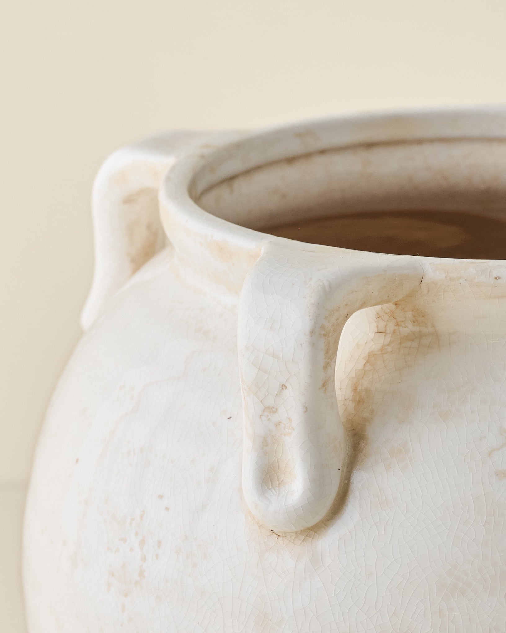 Oversized Crackle Hugo Vase