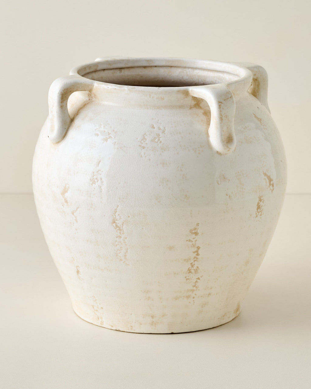 Oversized Crackle Hugo Vase