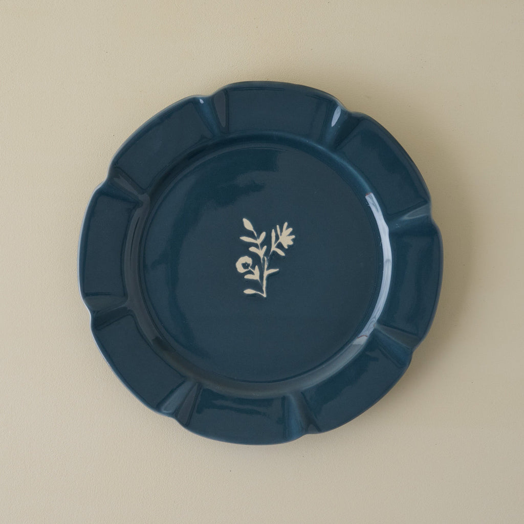 Navy Luna Plate