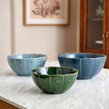 Luna Scalloped Mixing Bowl Set of Three