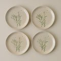 Jo's Pressed Floral Dessert Plate Set of Four