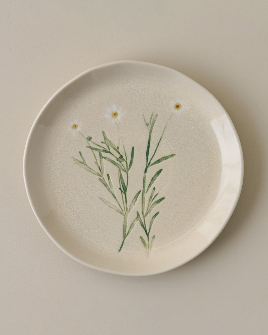 Jo's Pressed Floral Dessert Plate Set of Four