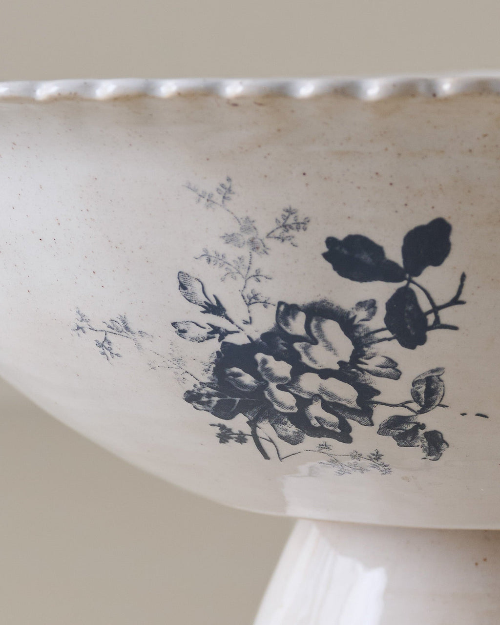 Heirloom Garden Floral Pedestal Serving Bowl