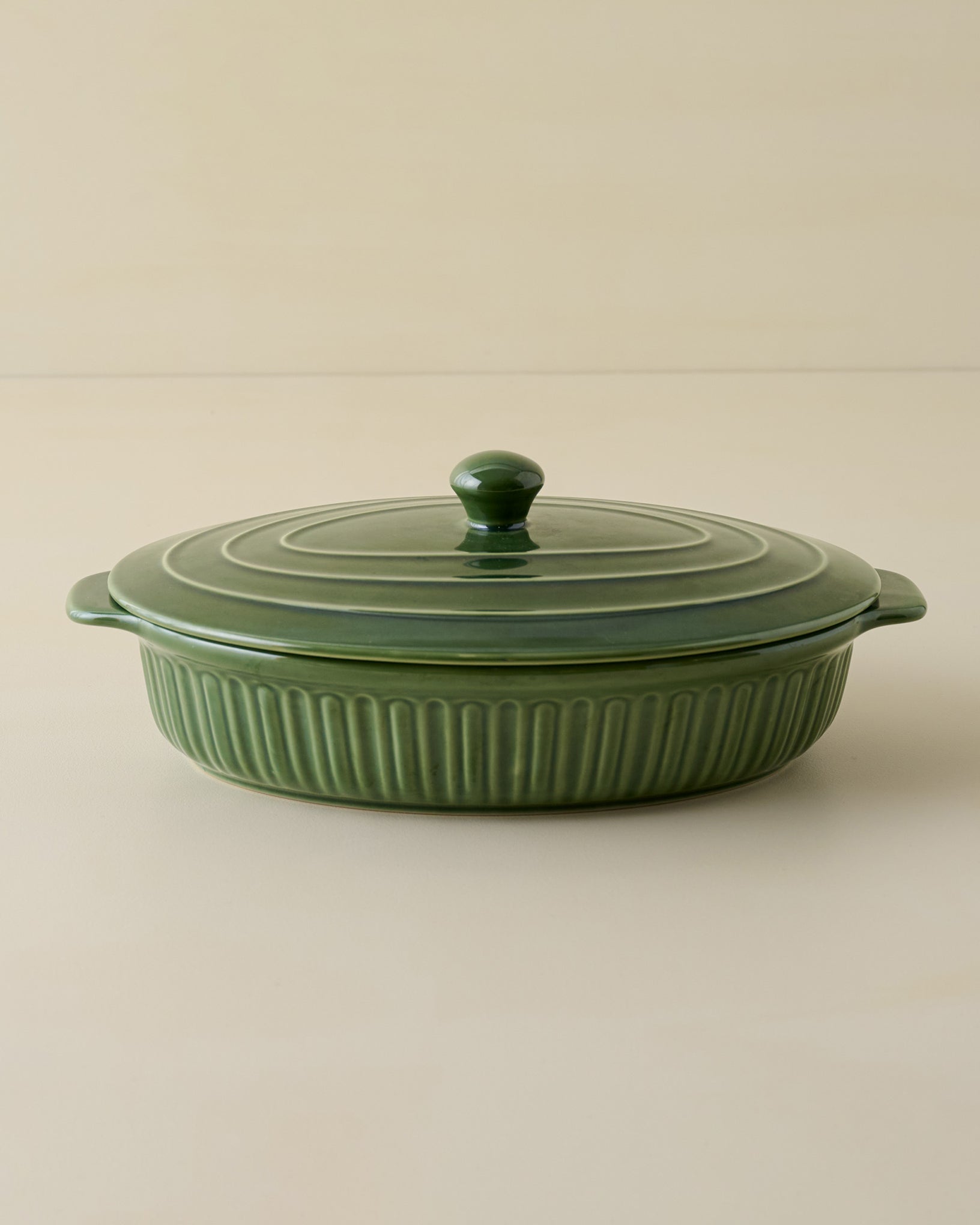 The Cottage Collection Forest Green Oval Baking Dish