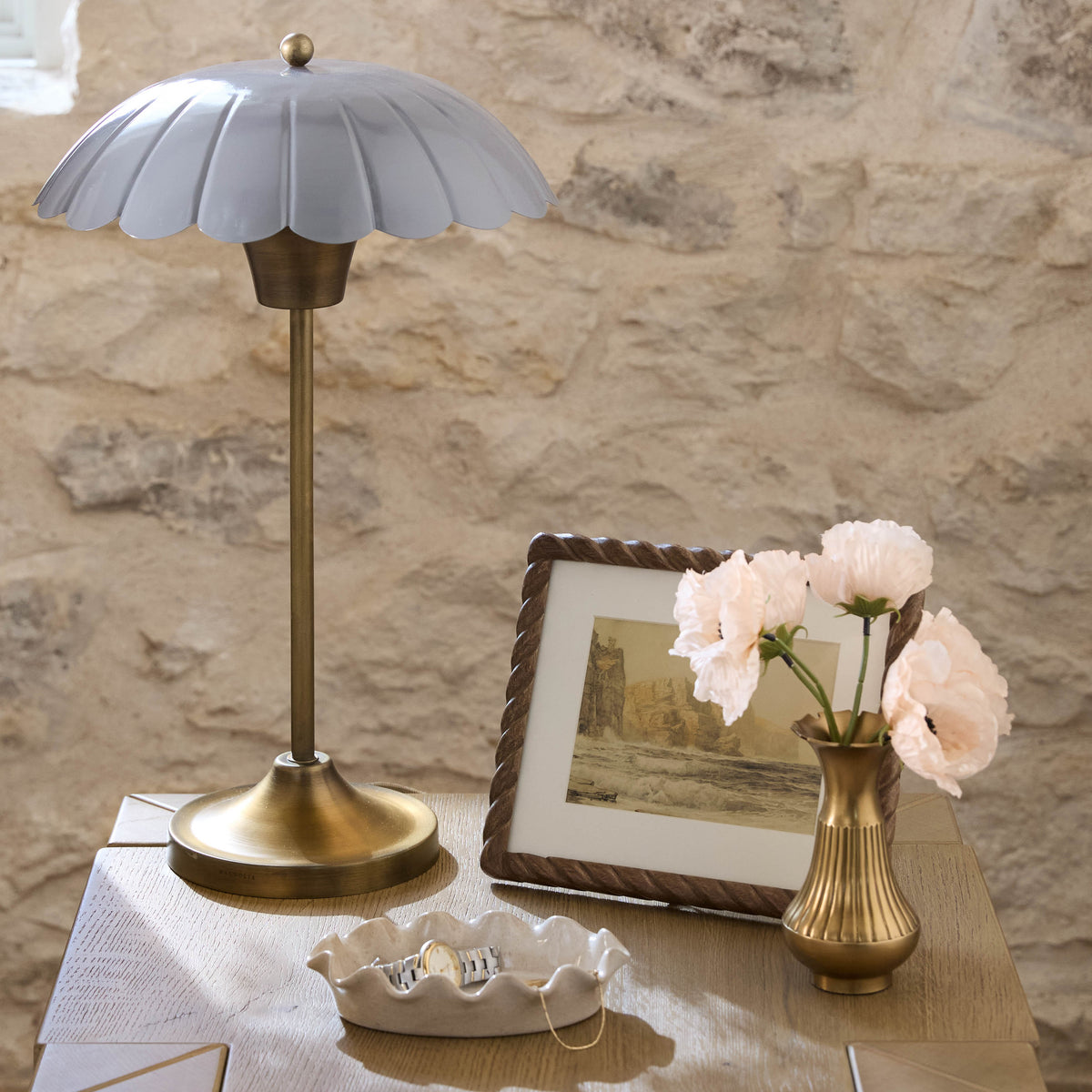 Frankie Ruffled Ceramic Tray