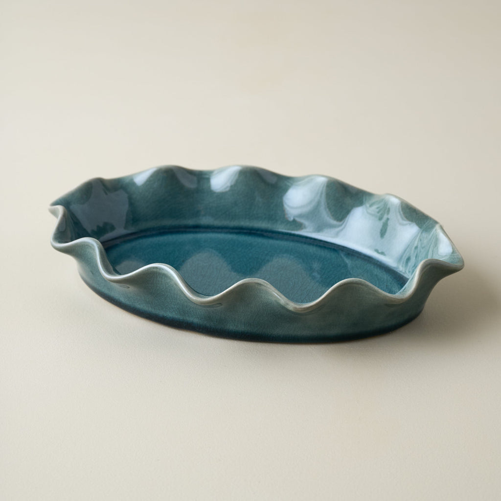 Frankie Ruffled Ceramic Tray