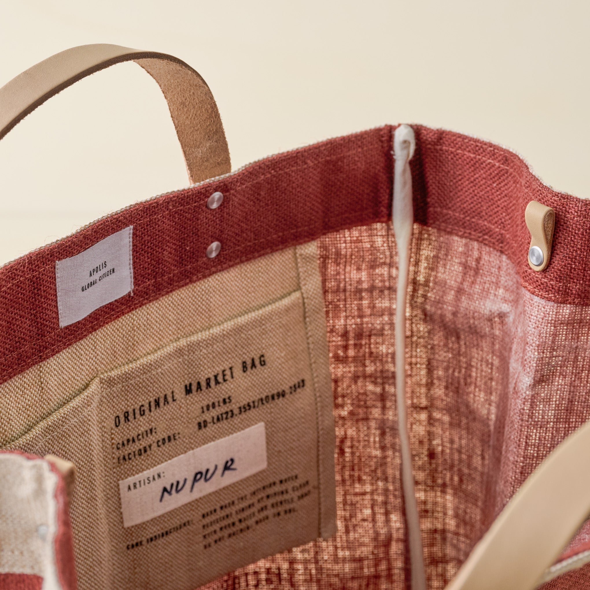 Magnolia Cranberry Market Tote