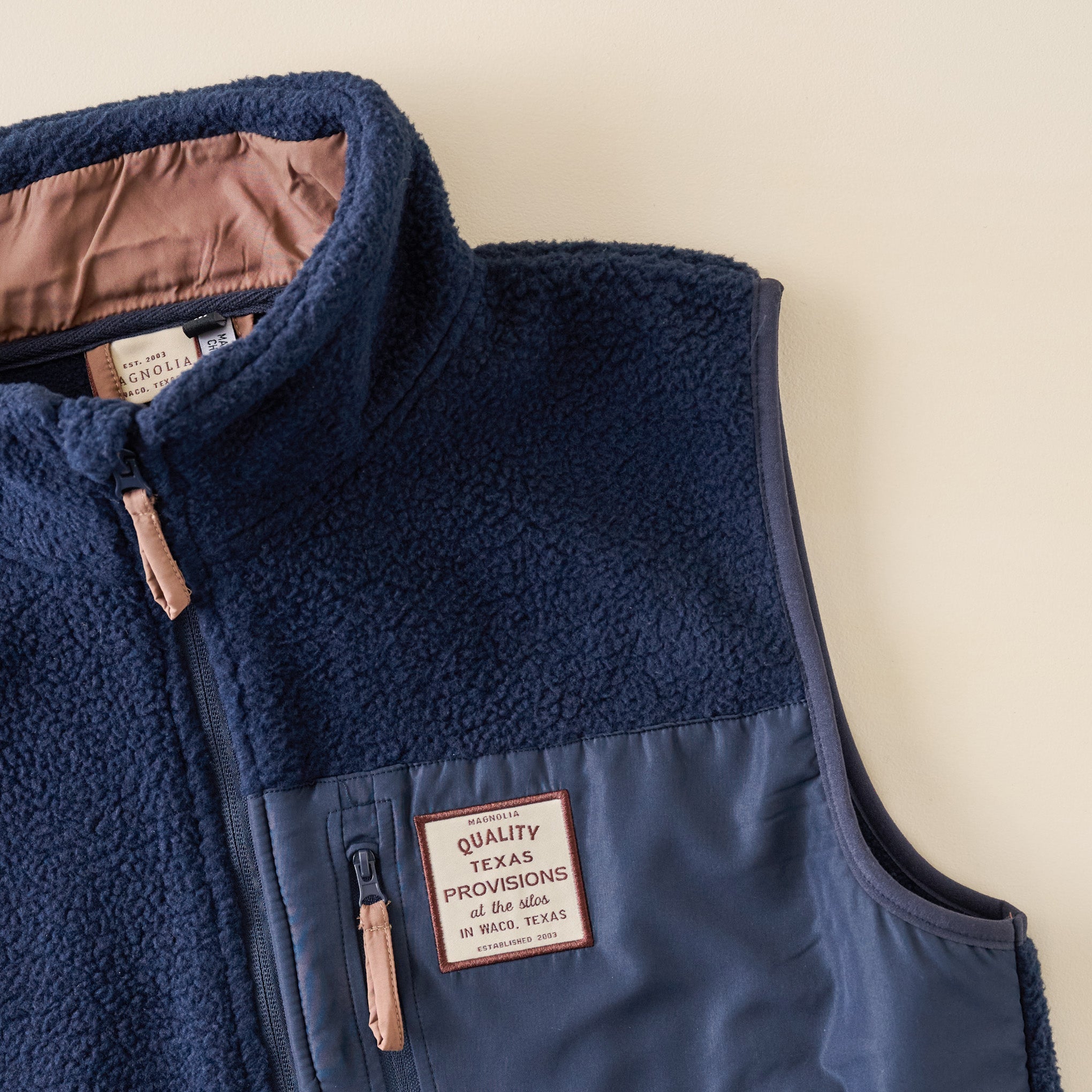 Magnolia Provisions Navy Fleece Vest
