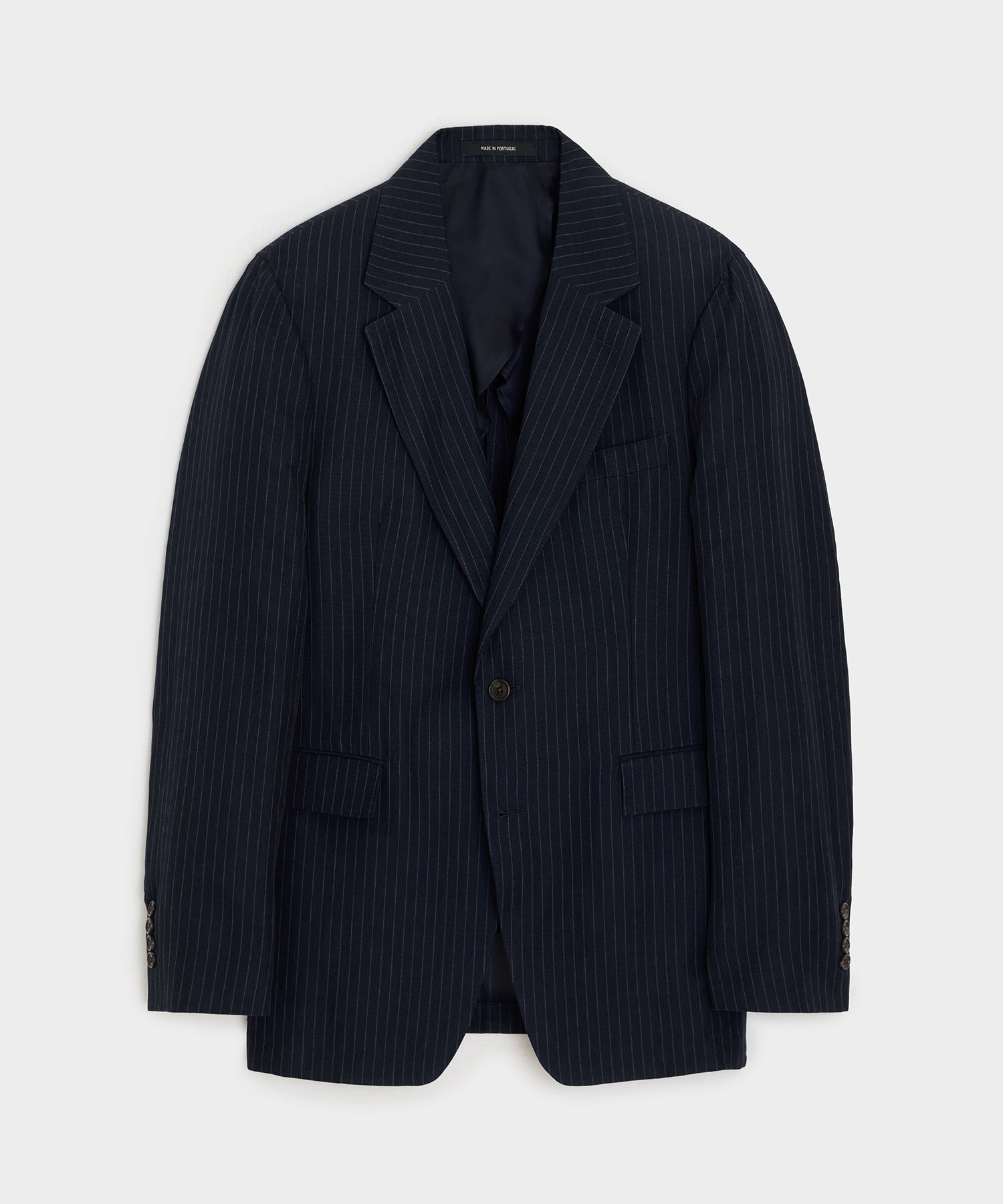 Italian Cotton-Linen Pinstripe Sutton Jacket