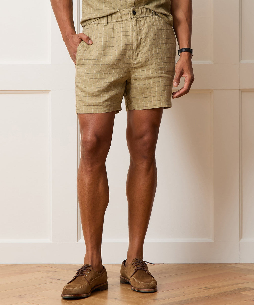 5" Linen Beachcomber Short
