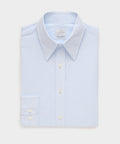 Italian Cotton-Linen Long Point Collar Dress Shirt