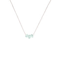 March Birthstone Make A Wish Necklace with Aquamarine