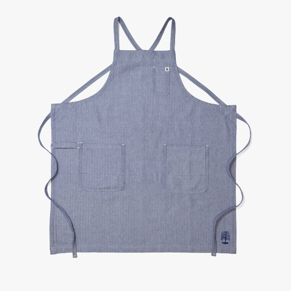 MARTHA by Martha Stewart Blue Herringbone Apron