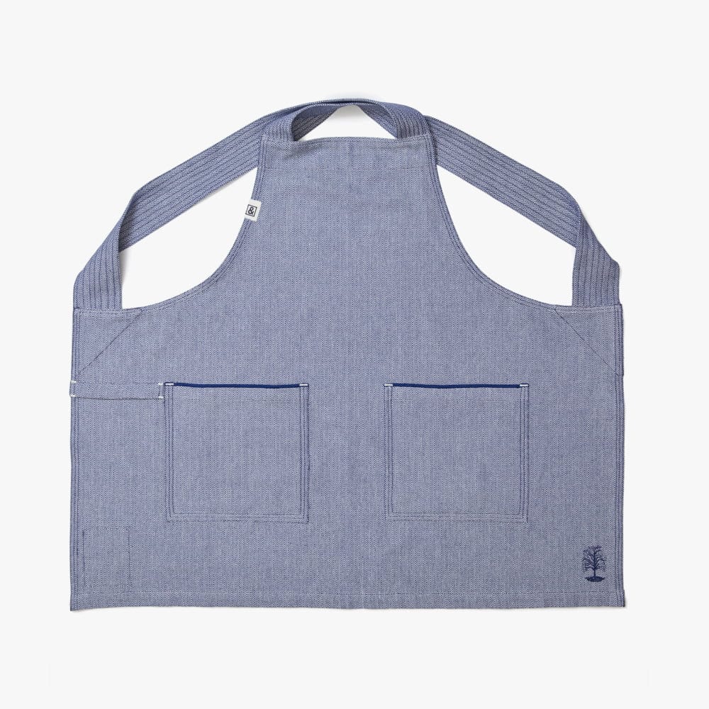 MARTHA by Martha Stewart Blue Herringbone Smock
