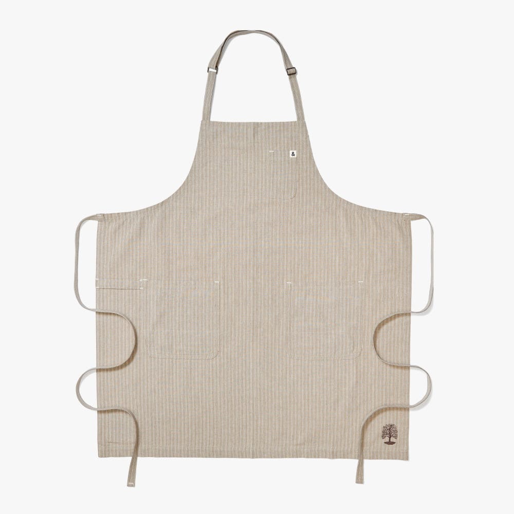 MARTHA by Martha Stewart Brown Stripe Apron