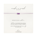 Triple Gem Amethyst Make A Wish Necklace