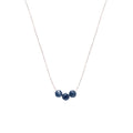 September Birthstone Make A Wish Necklace with Faceted sapphires