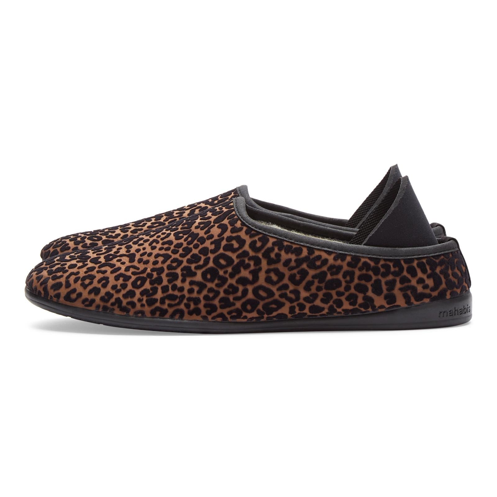 mahabis classic in leopard x skien black