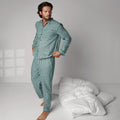 Men's Brushed Flannel Long Sleeve Pant Set