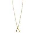 Make A Wish Wishbone Pendant Necklace Classic