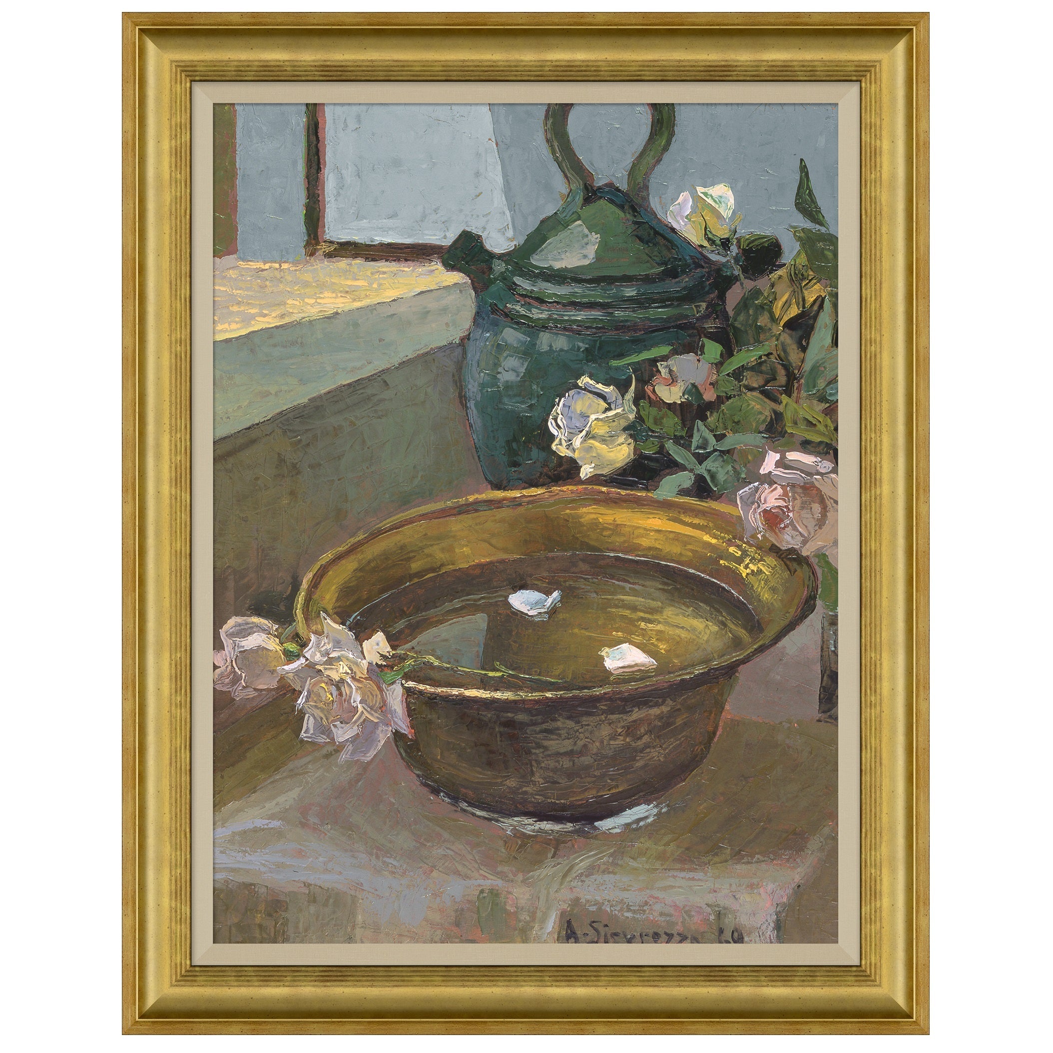 Still Life with Rose Petals