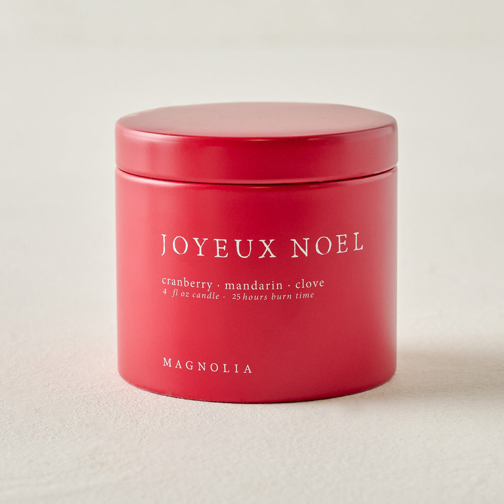 Magnolia Joyeux Noel and Twelve Nights Candle Tin Bundle