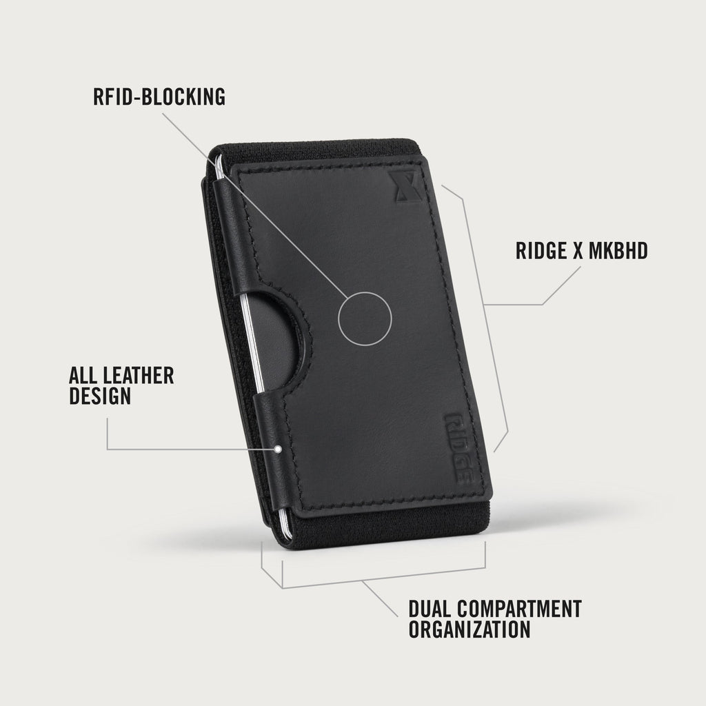 Ridge Biflex - MKBHD - Midnight Black Leather