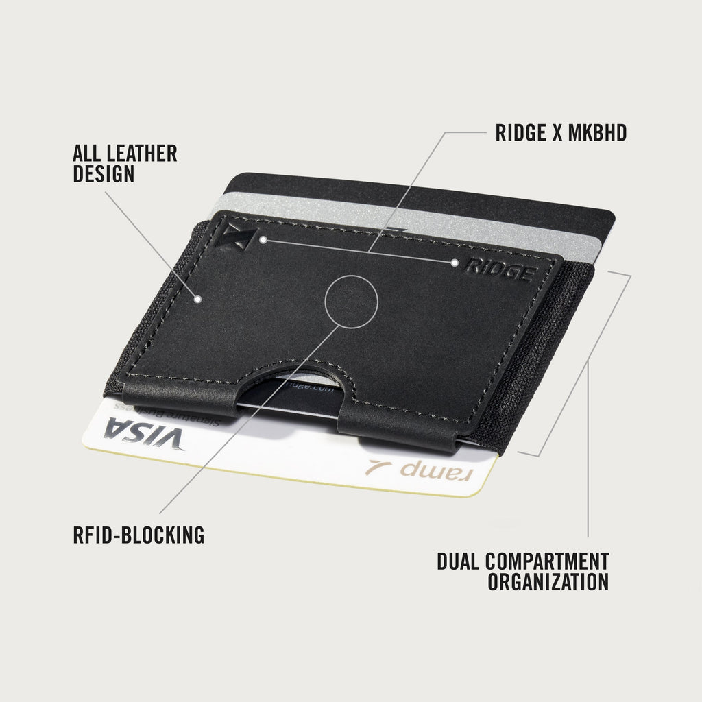 Ridge Biflex - MKBHD - Midnight Black Leather