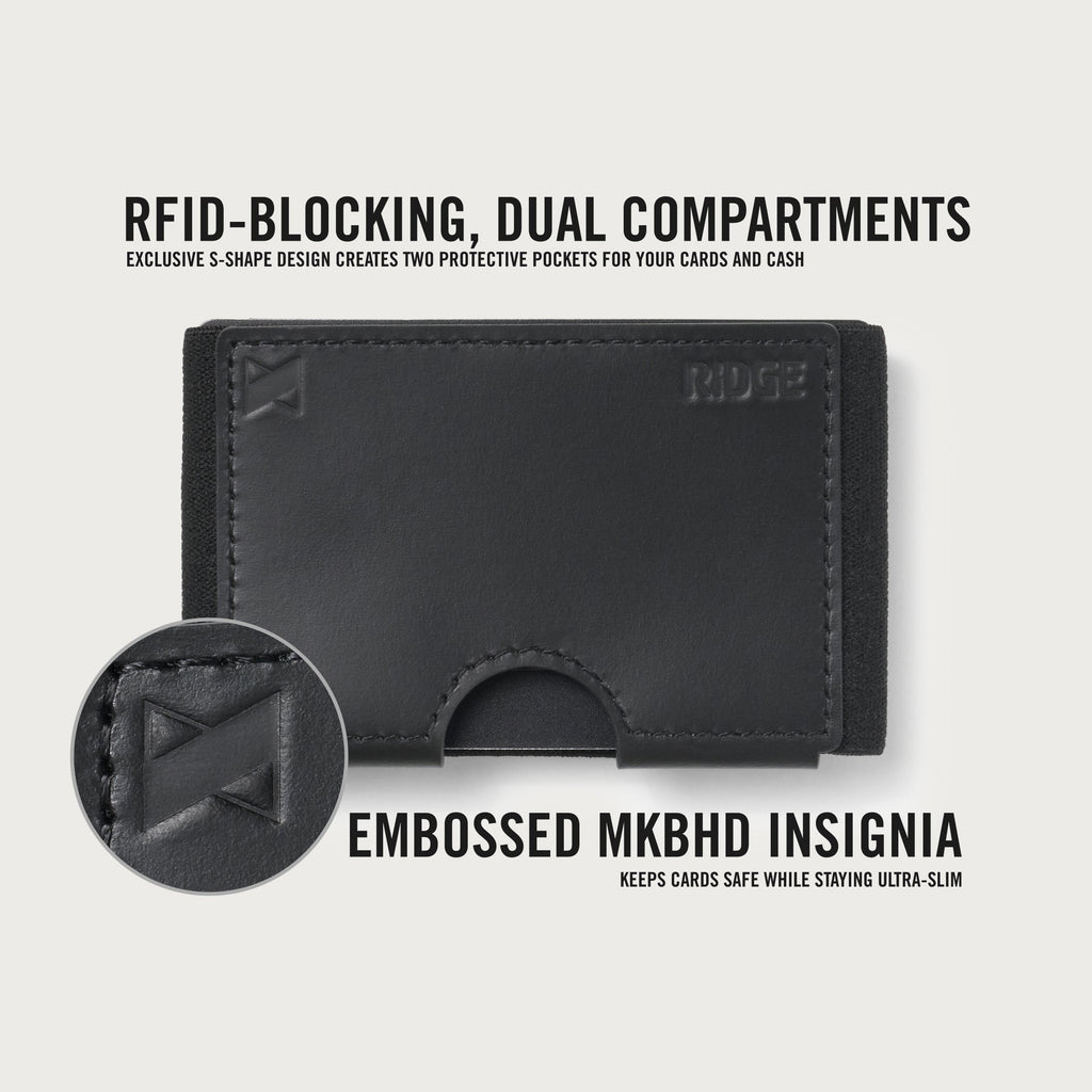 Ridge Biflex - MKBHD - Midnight Black Leather