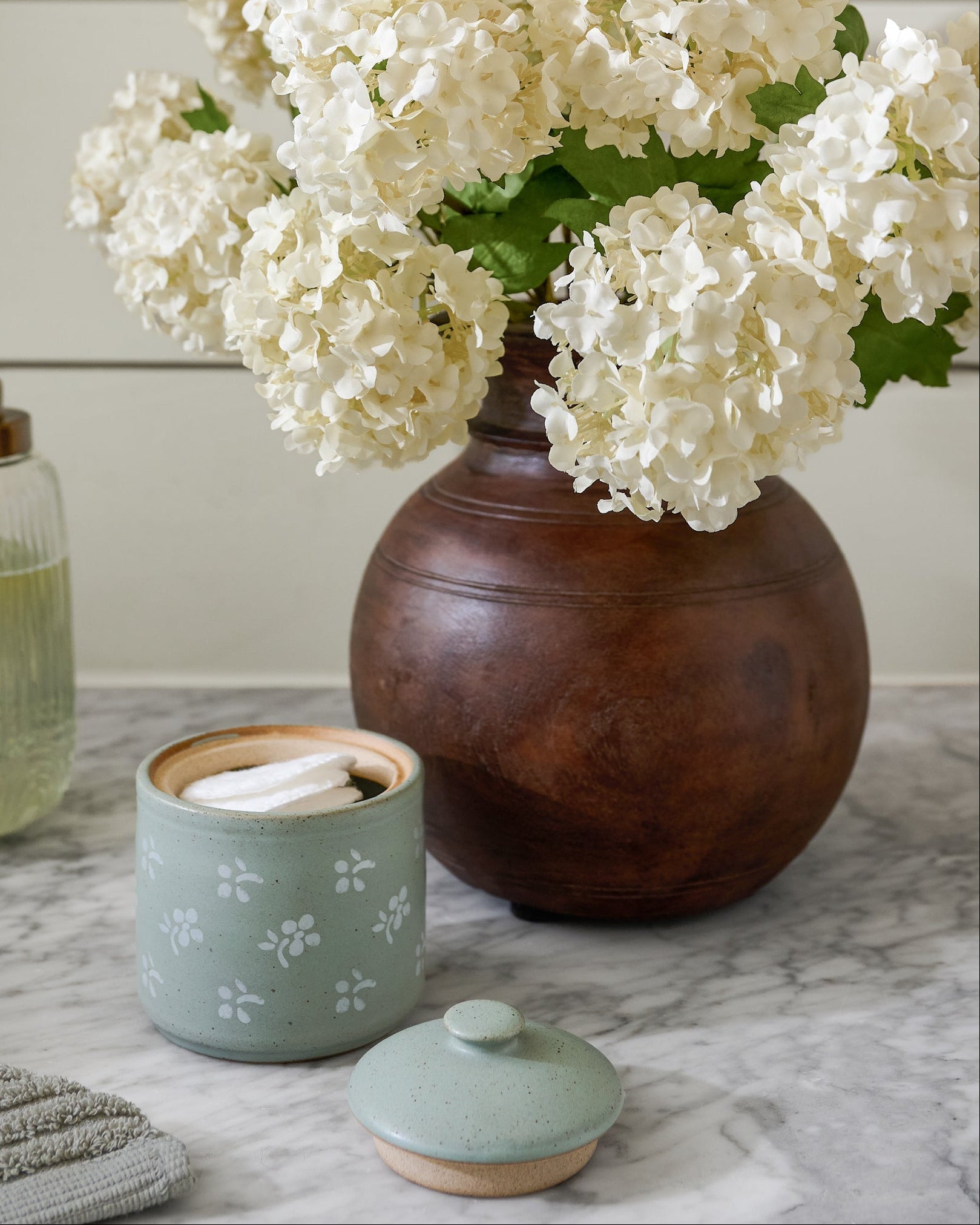 Theo Aged Wood Vase
