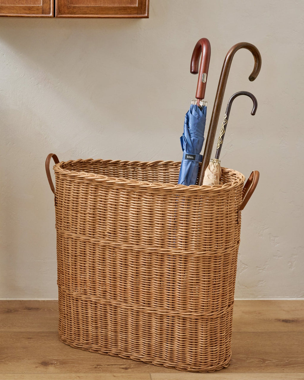 Natural Rattan Console Basket
