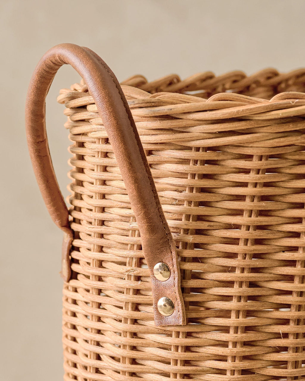 Natural Rattan Console Basket