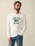 Notre Dame Sunwashed Slub Crew - White