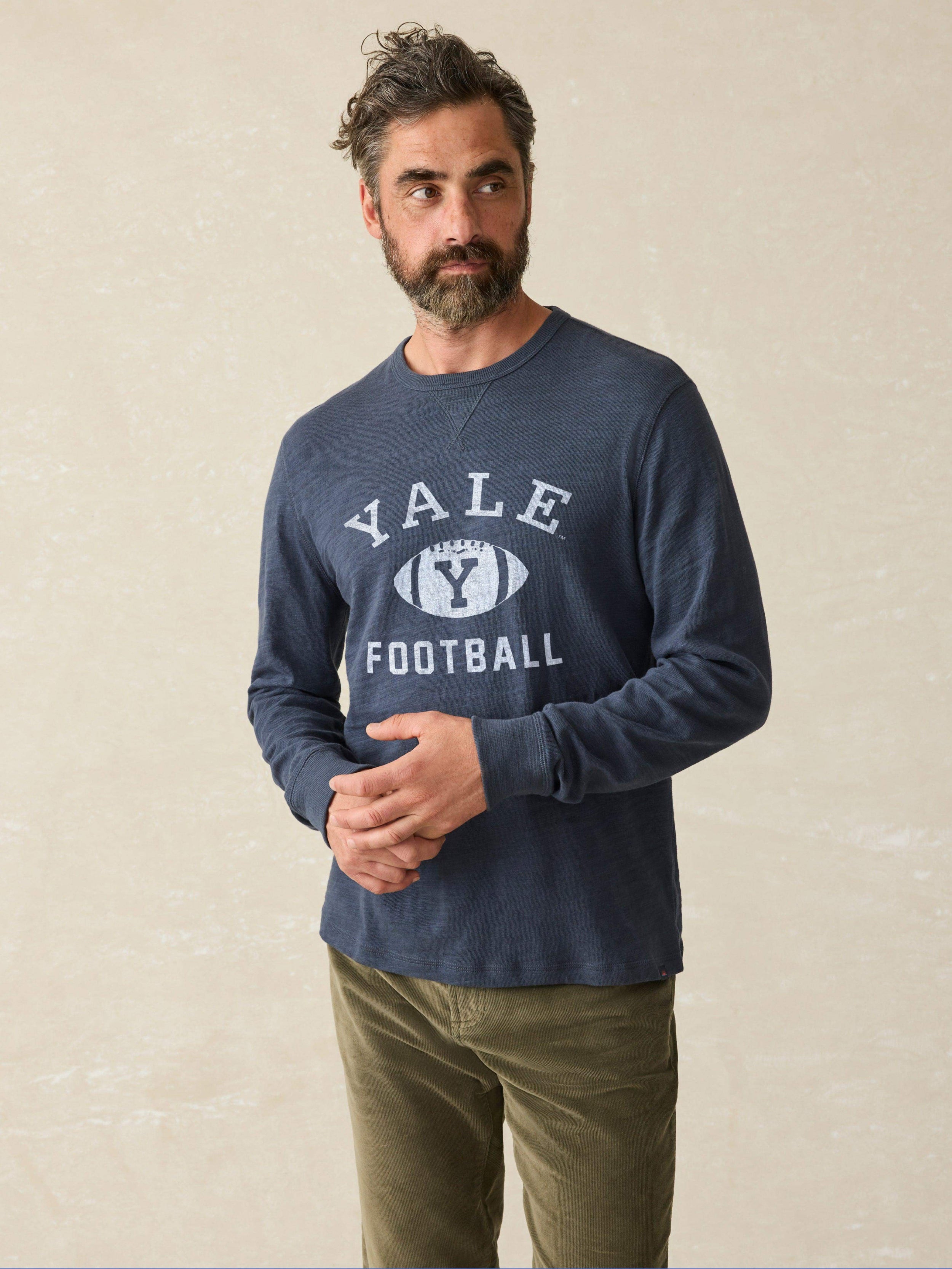 Yale Sunwashed Slub Crew - Blue Nights