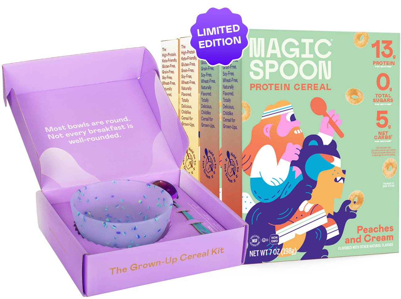 The Brunch Bunch - 4 boxes, 1 bowl and spoon set