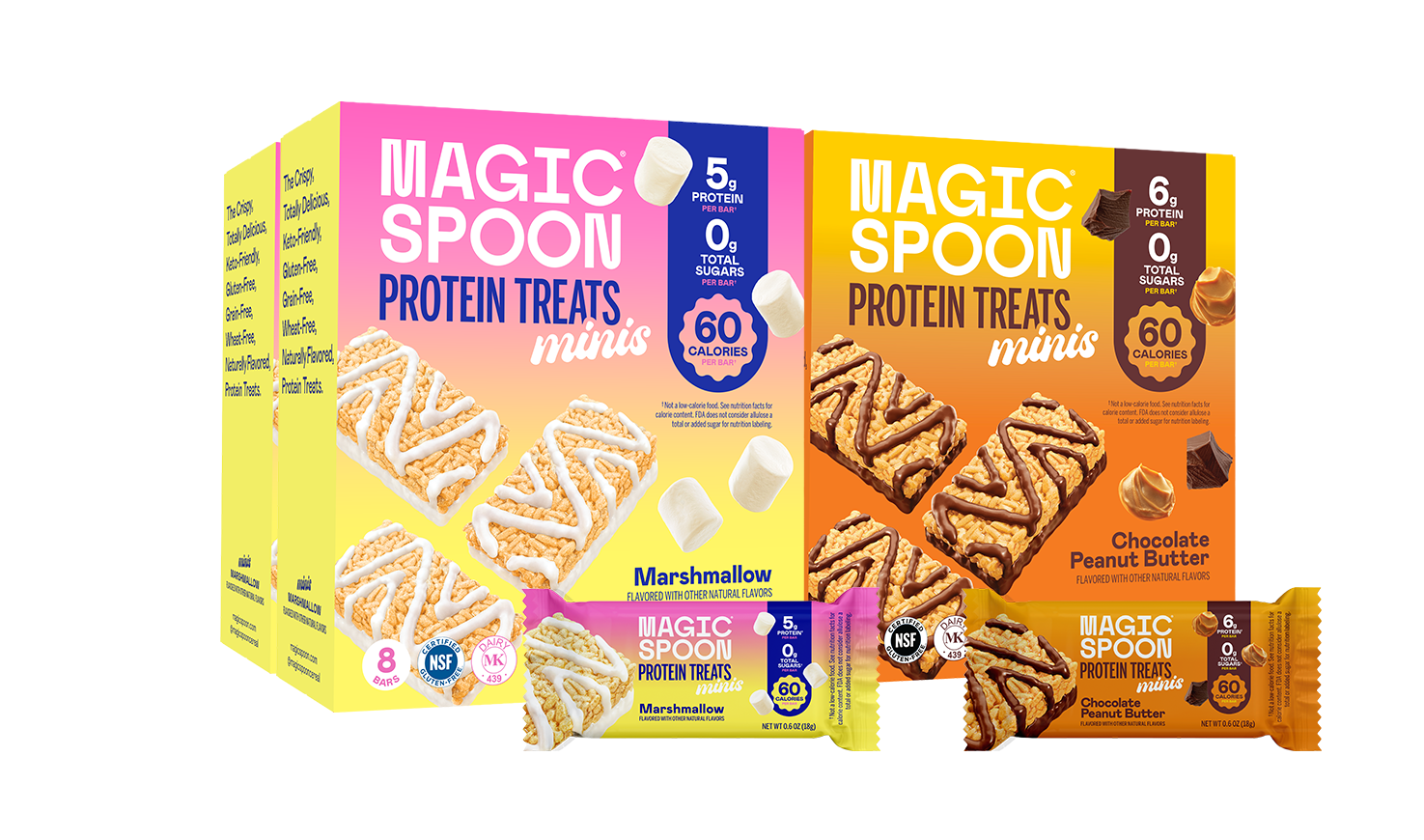 Mini Treats Variety Pack - 32 Mini Protein Treats (4 boxes)