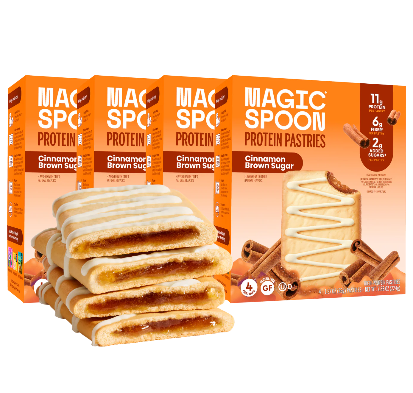 Cinnamon Brown Sugar - 16 Pastries (4 Boxes)