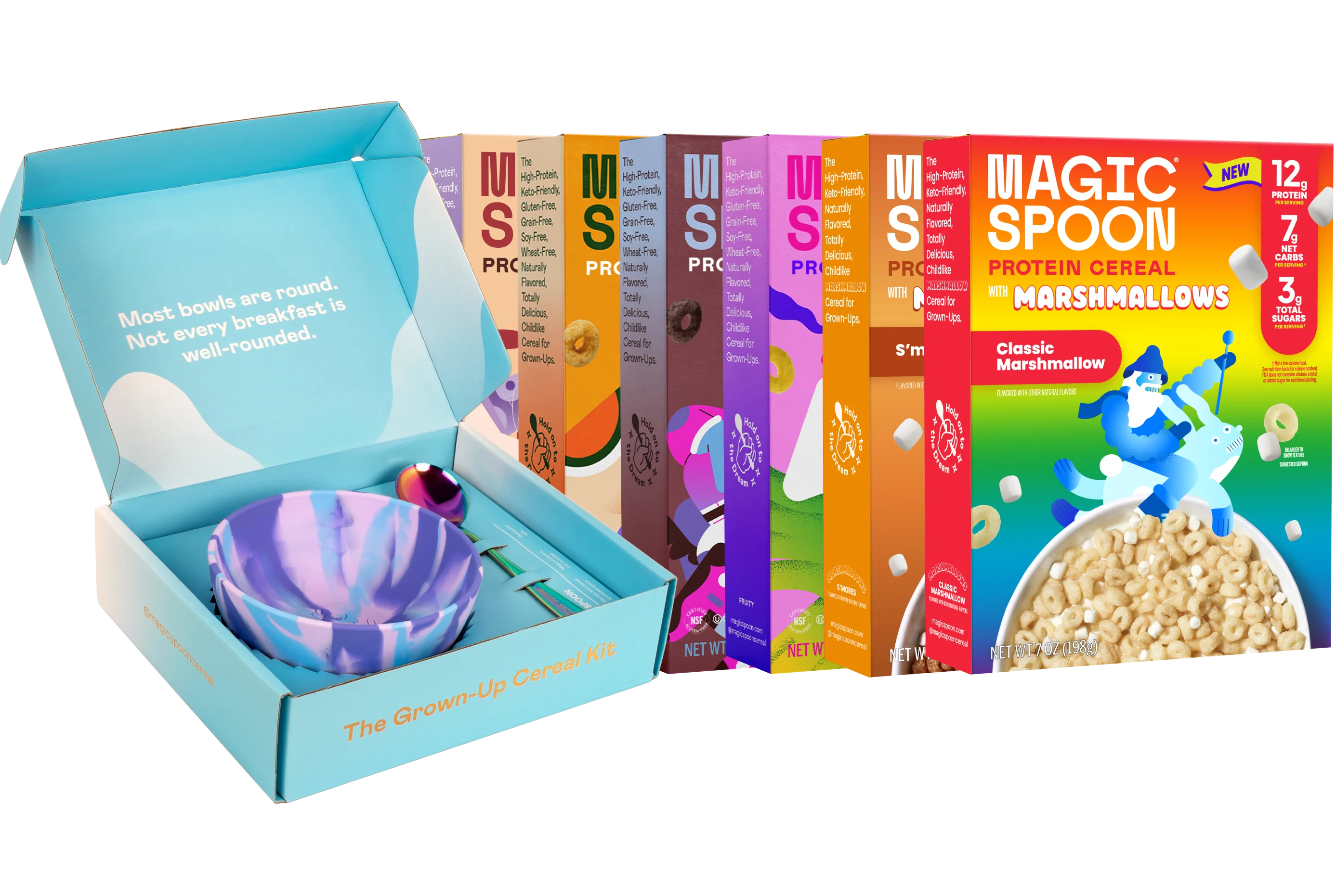 Variety 6 Bowl Bundle - Protein Cereal with Marshmallows
