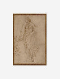 Female Figure with a Tibia Print by Raphael