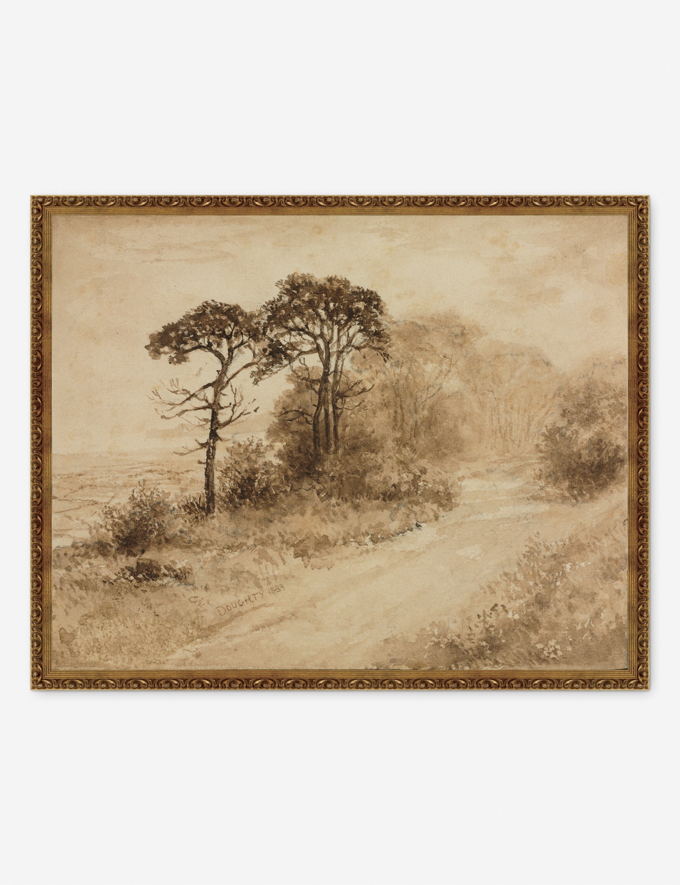 Landscape with Winding Road Print by Thomas Doughty