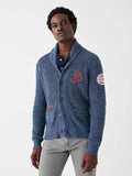 St. John's University Marled Cotton Cardigan - Navy Night Marl