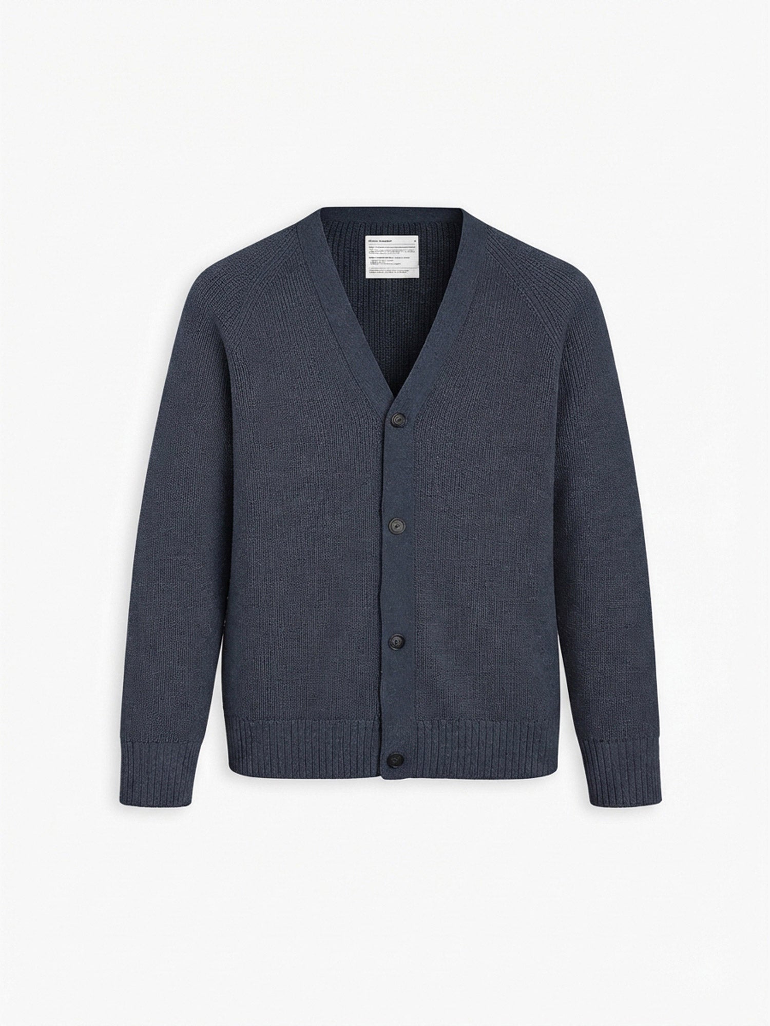 Men's Travel Merino Cardigan - Denim Blue