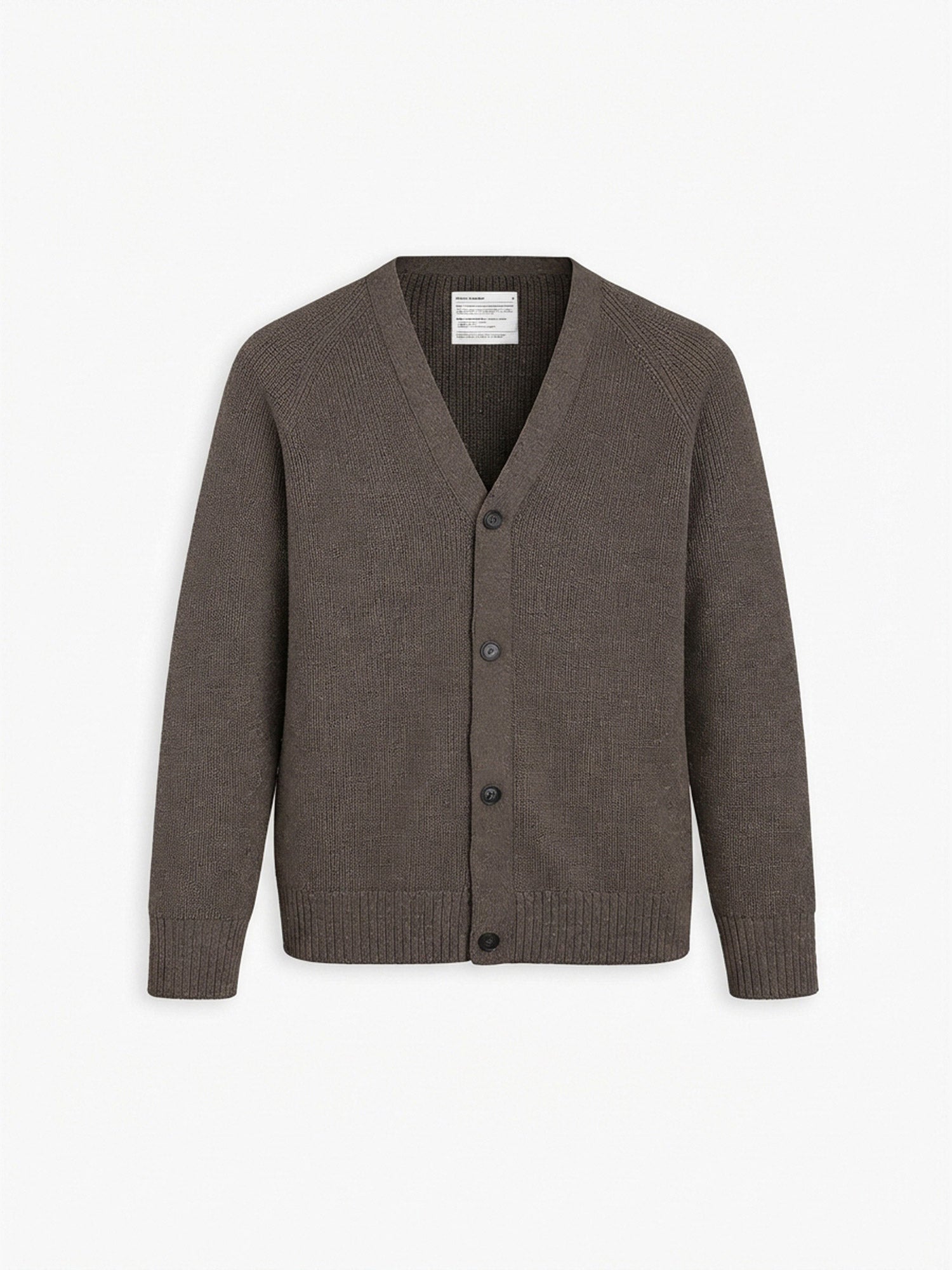 Men's Travel Merino Cardigan - Warm Grey