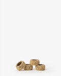 Mango Wood Bead Napkin Rings (Set of 4)