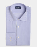 Wrinkle-Resistant Twill - Blue Bengal Stripe