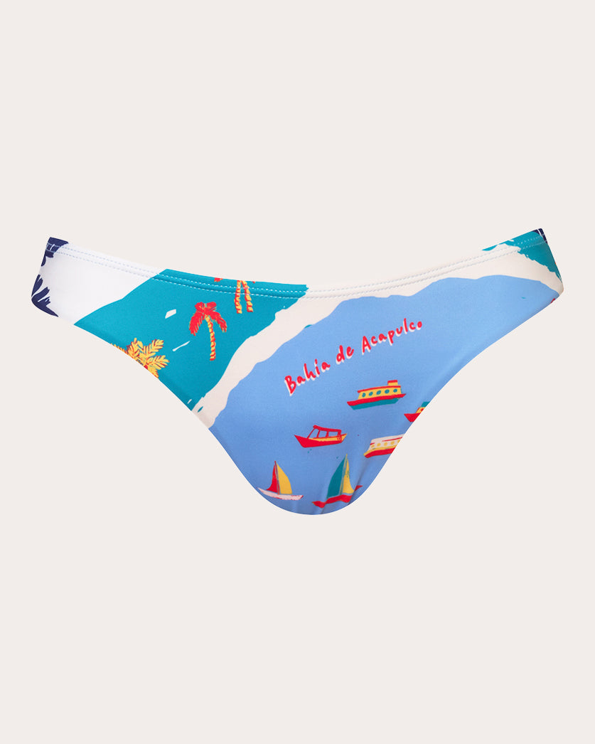 Mexico Acapulco Low-Rise Bikini Bottoms