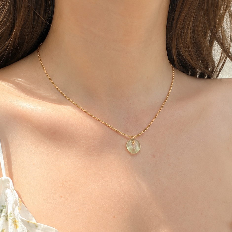 Mini Hand-Torched Glass Bead Necklace