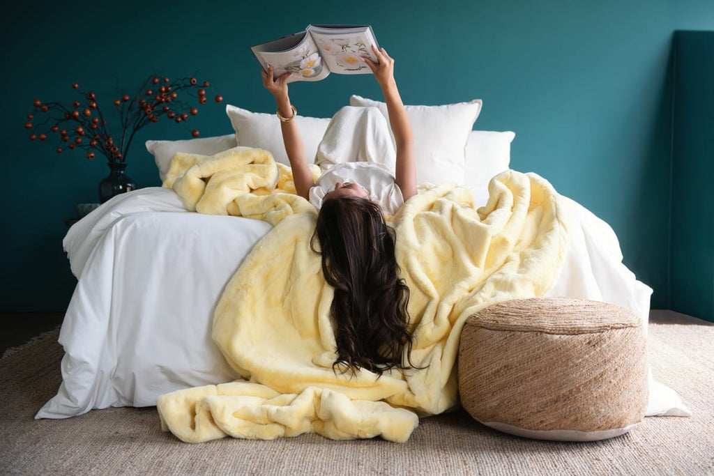 Lush Butter Yellow Blanket