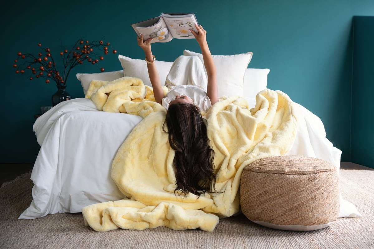 Lush Butter Yellow Blanket