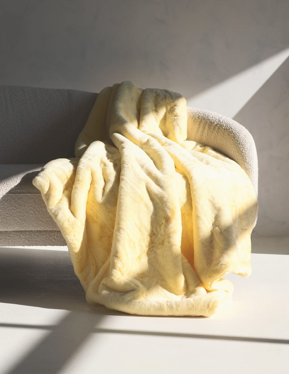 Lush Butter Yellow Blanket